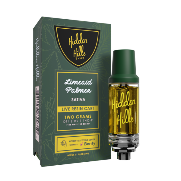 Hidden Hills Live Resin Cart – 2g Cartridge Fire Fire Blend