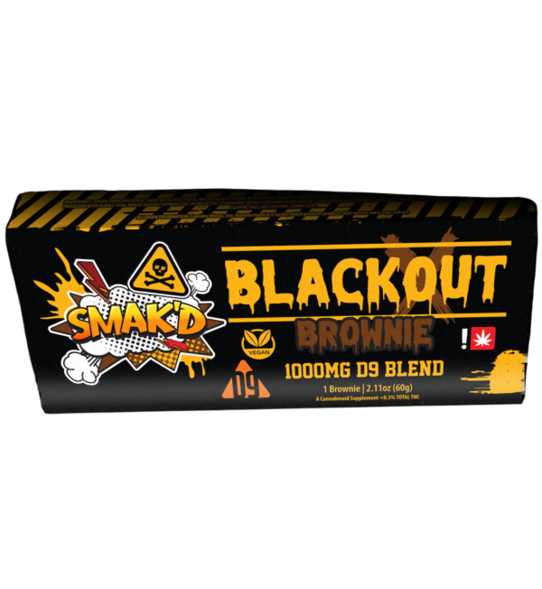 SMAK’D Blackout Brownie 1,000mg D9 Blend | Vegan