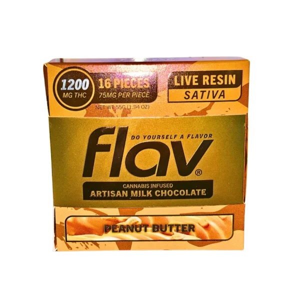 FLAV "PEANUT BUTTER" LIVE RESIN ARTISAN MILK CHOCOLATE BAR