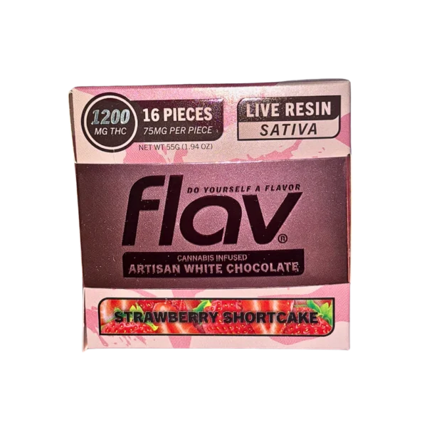 FLAV "STRAWBERRY SHORTCAKE" LIVE RESIN ARTISIAN WHITE CHOCOLATE