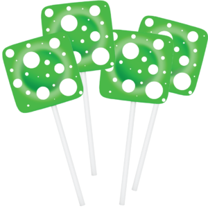 float mushroom lollipops